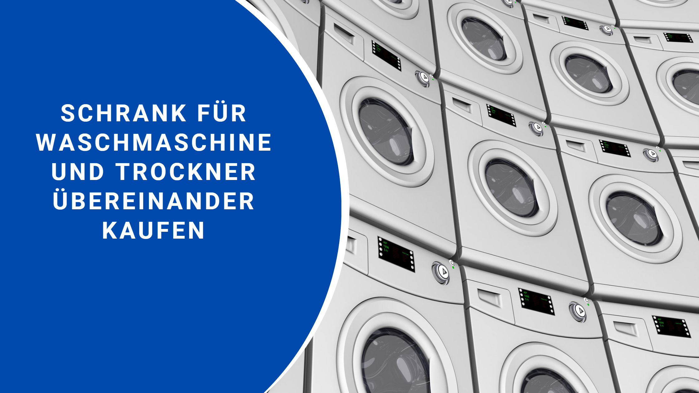 Schrank für Waschmaschine und Trockner übereinander kaufen