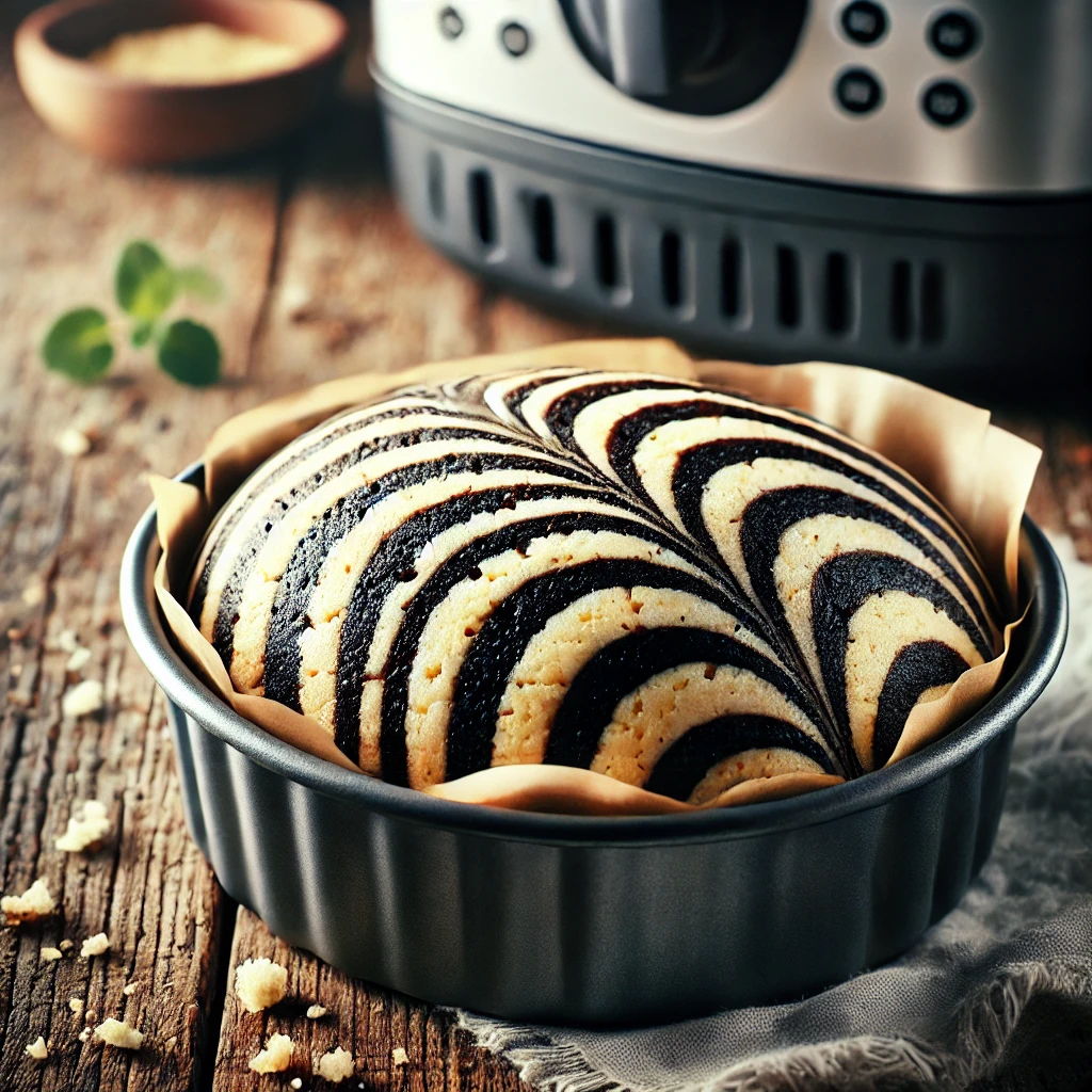 rührkuchen backen in der heißluftfritteuse