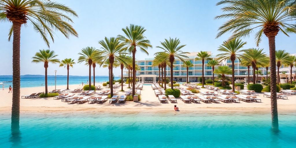 Luxuriöse Sicht auf das Adalya Ocean Deluxe Resort.