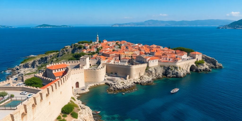Drehort von Game of Thrones in Dubrovnik, Kroatien.
