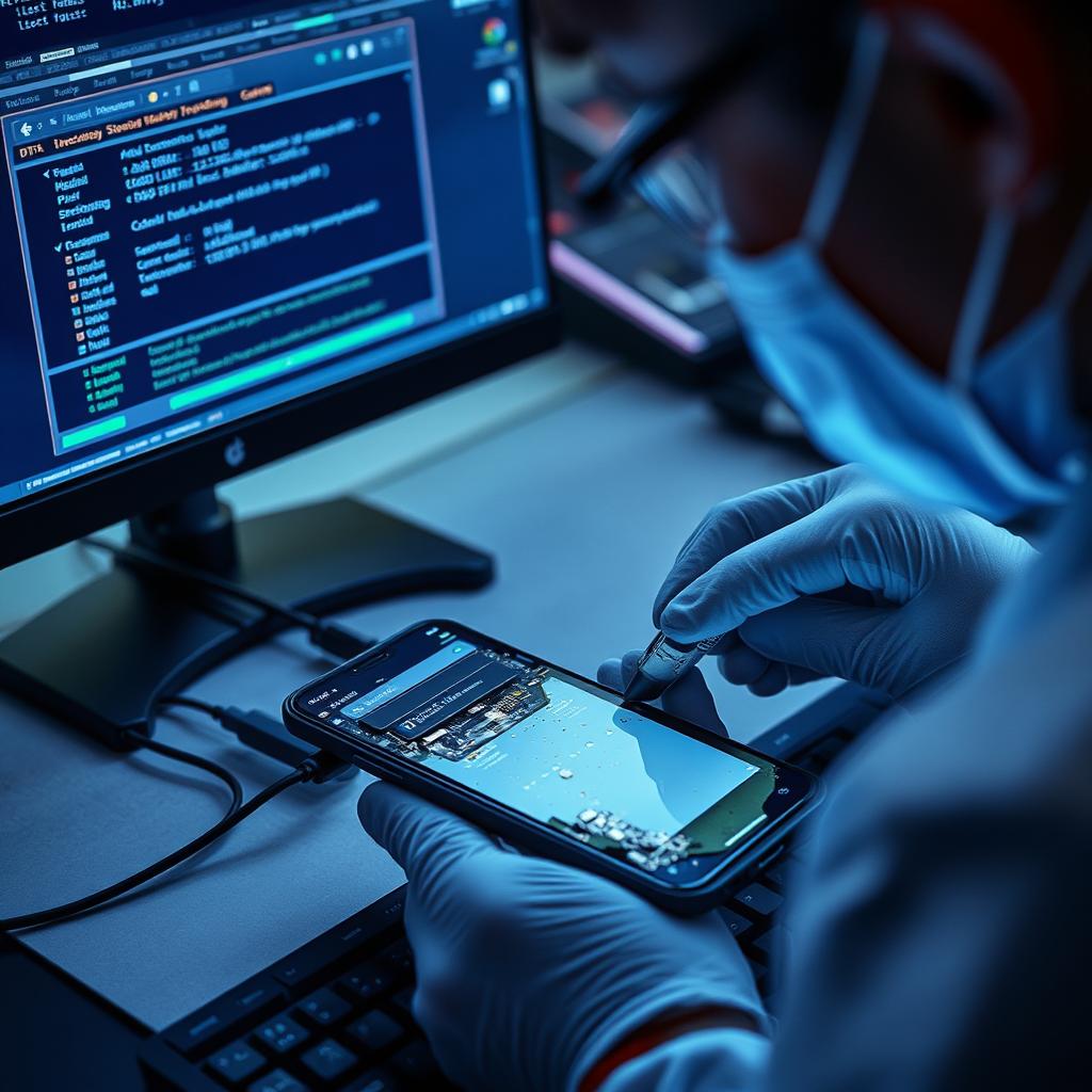 Datenrettung von einem beschädigten Smartphone bei einer Handy Reparatur Heidelberg