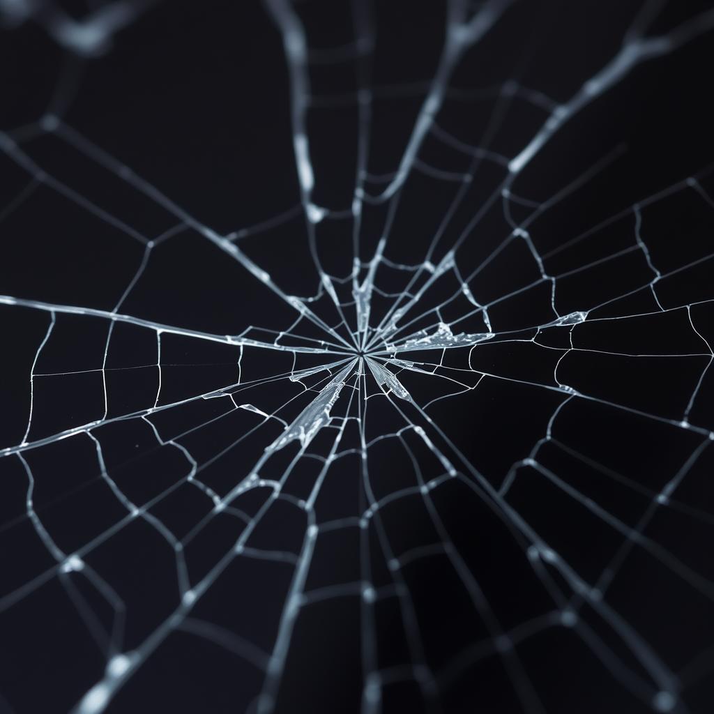 Gesprungenes Smartphone-Display vor der Handy Reparatur Heidelberg