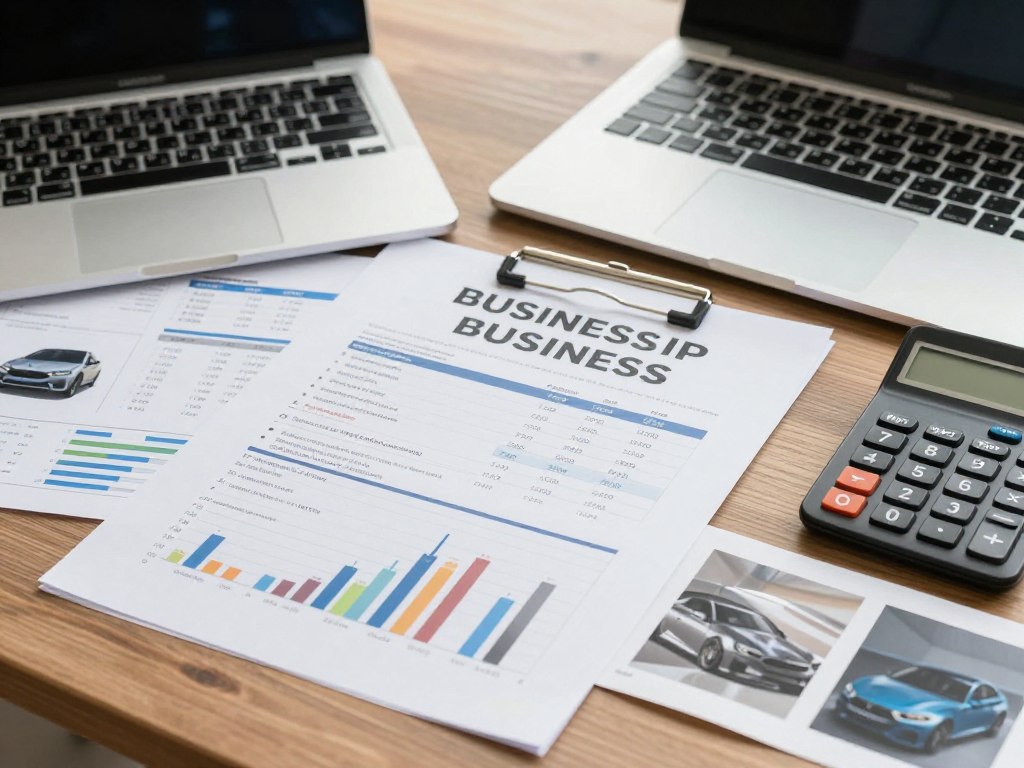 Geschäftsplanung für eine Autofolierung Werkstatt mit Businessplan und Finanzunterlagen