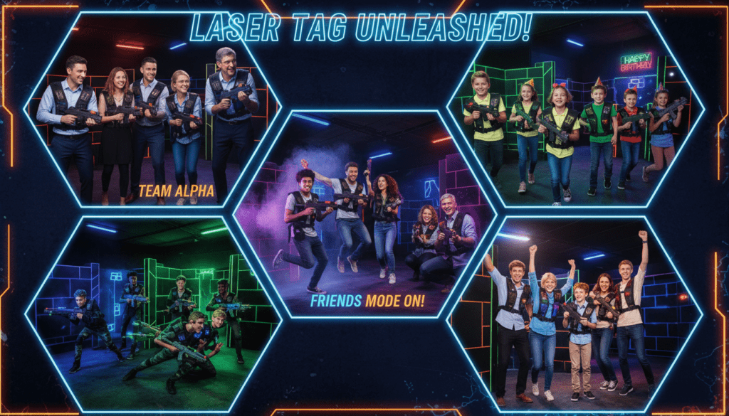 Verschiedene Lasertag Gruppen in Aktion nahe Frankfurt Verschiedene Lasertag Gruppen in Aktion nahe Frankfurt